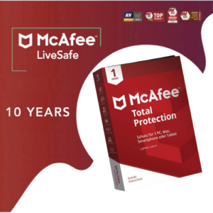 McAfee- Total -Protection 2024 | 1 device |10 Years PC-Mac-Android